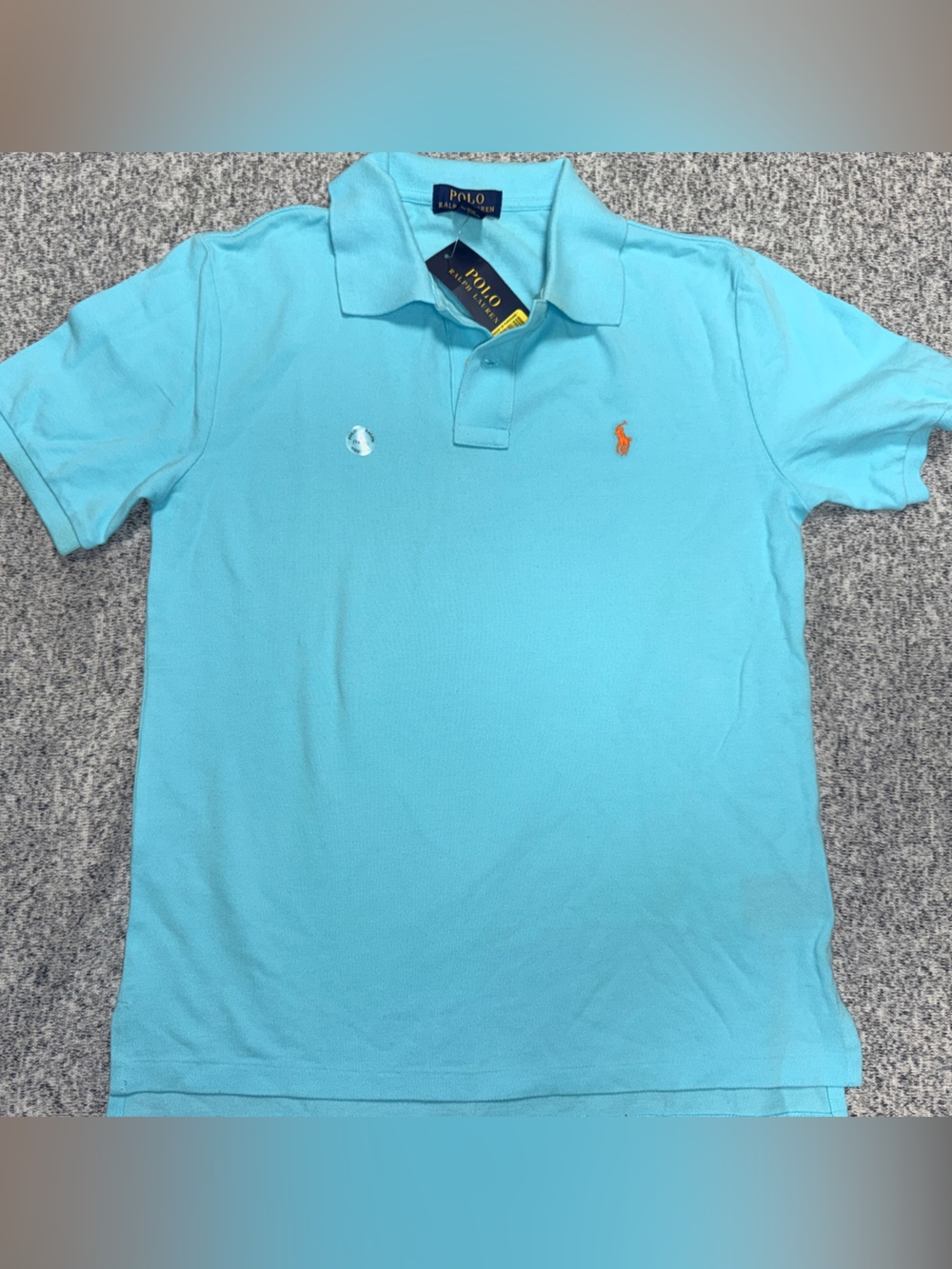 Boys NWT Polo by Ralph Lauren Classic Fit Aqua Polo Shirt